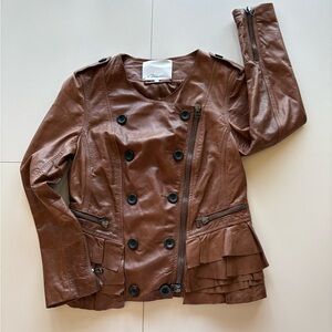 3.1 Phillip Lim Chocolate leather jacket